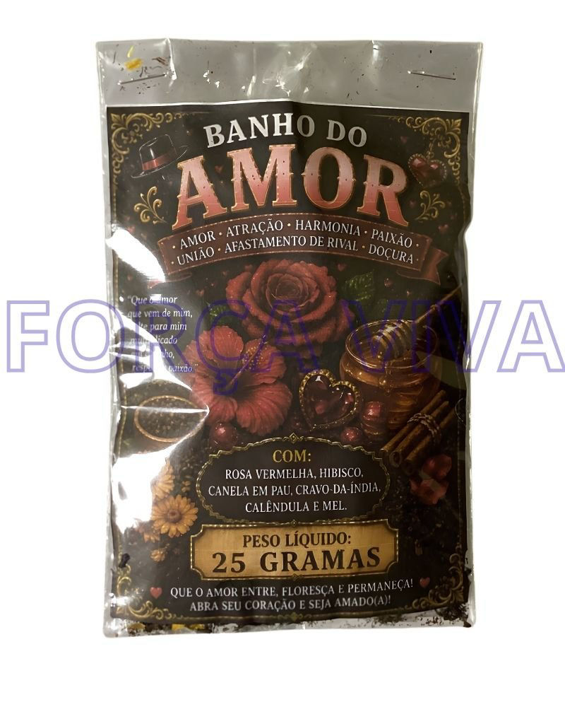 Banho de Ervas do Amor – Blend de Atração, Magnetismo Pessoal e Harmonia Afetiva – Força Viva