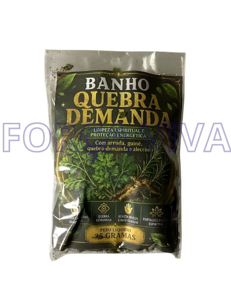 Banho de Ervas Quebra Demanda – Blend Poderoso para Limpeza Espiritual e Proteção – Força Viva