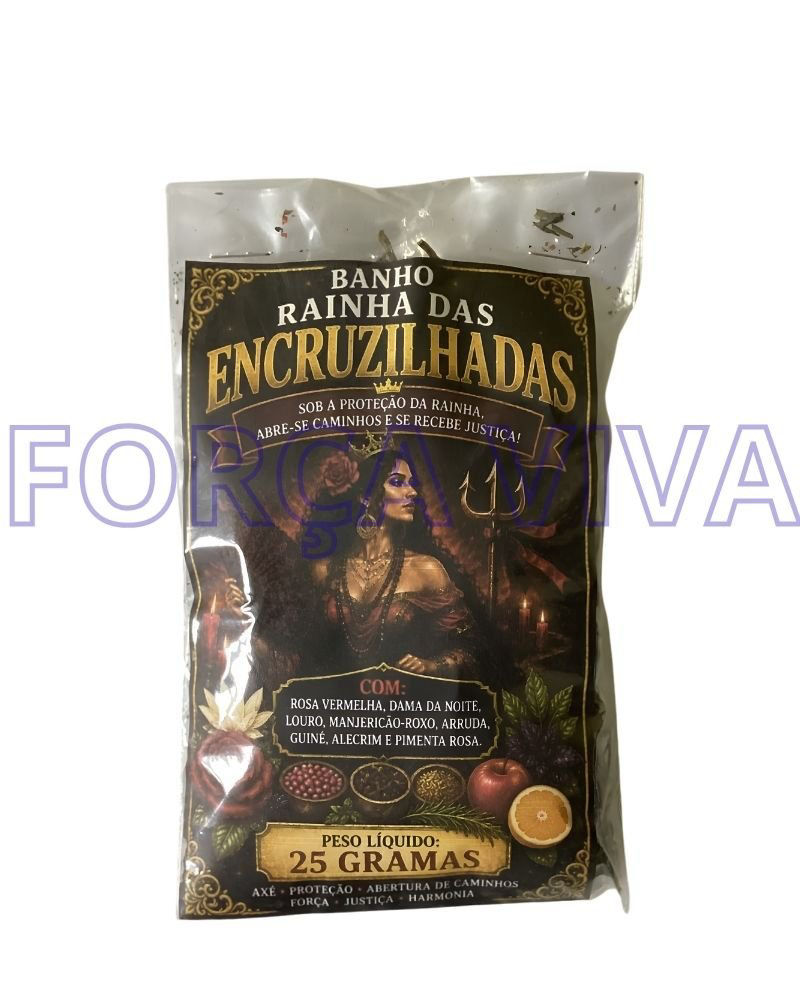 Banho de Ervas Rainha das Encruzilhadas – Blend de Poder, Proteção e Abertura de Caminhos – Força Viva