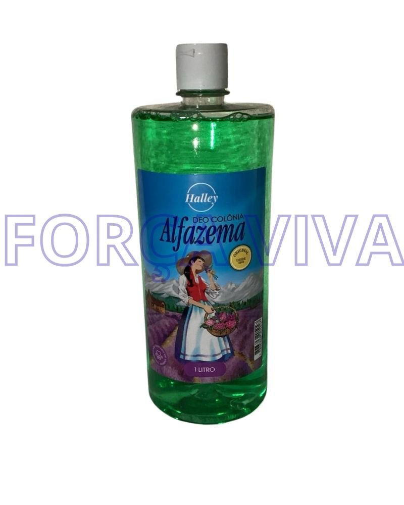 Deo Colônia Alfazema Halley Original 1 Litro – Fragrância Tradicional de Purificação e Frescor – Força Viva