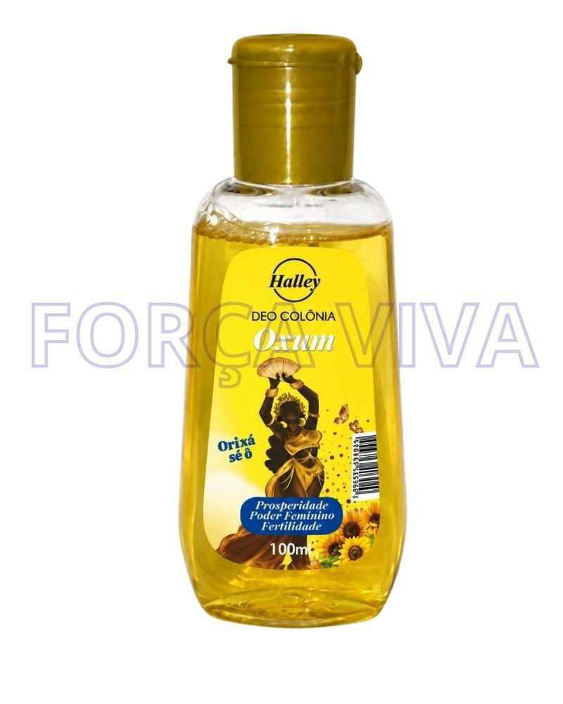 Deo Colônia Halley Oxum – Fragrância Suave de Harmonia, Amor e Prosperidade – Força Viva