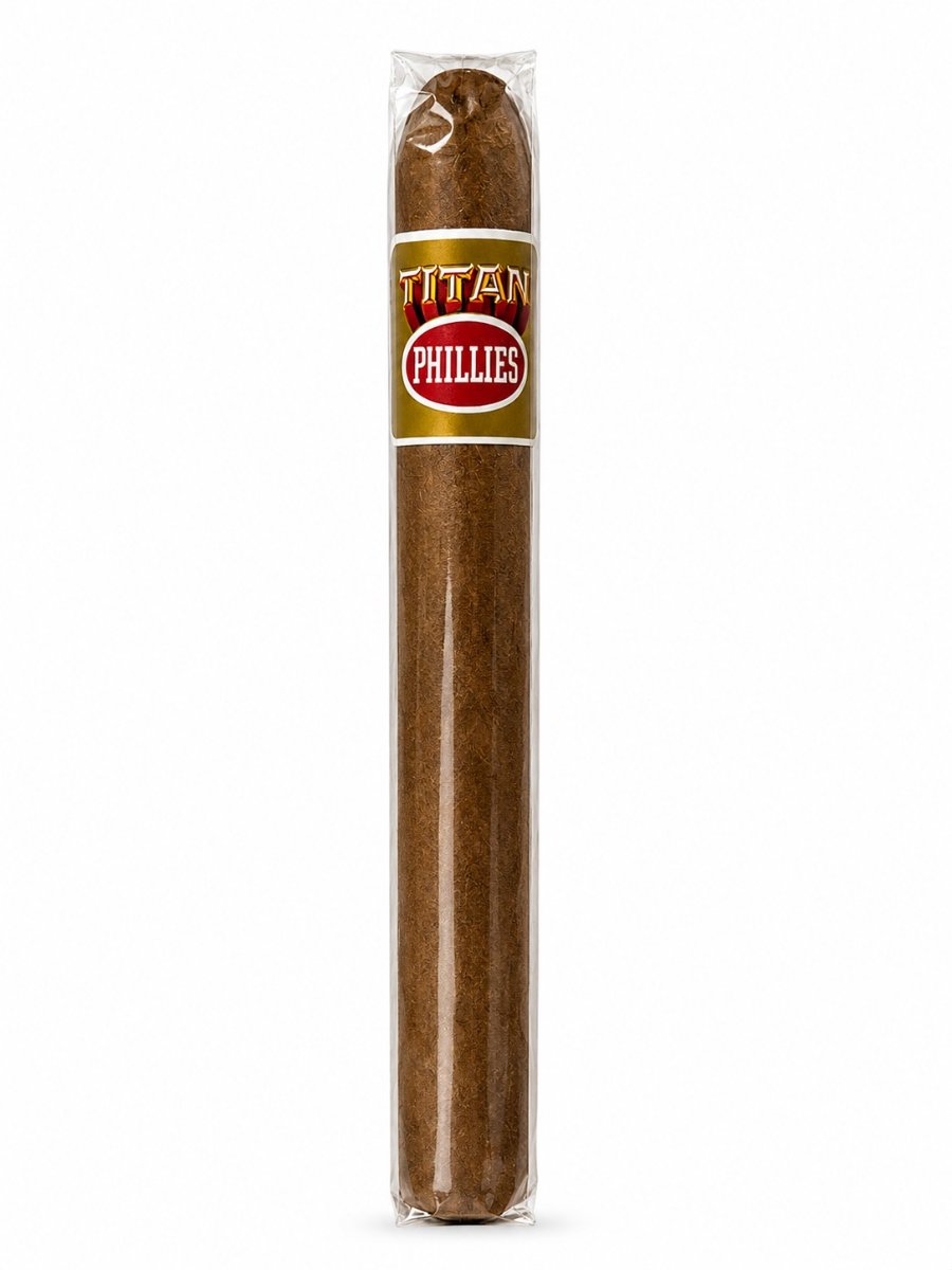 Charuto Phillies Titan Conhaque – Unidade Aromática para Rituais de Intenção e Prosperidade – Força Viva