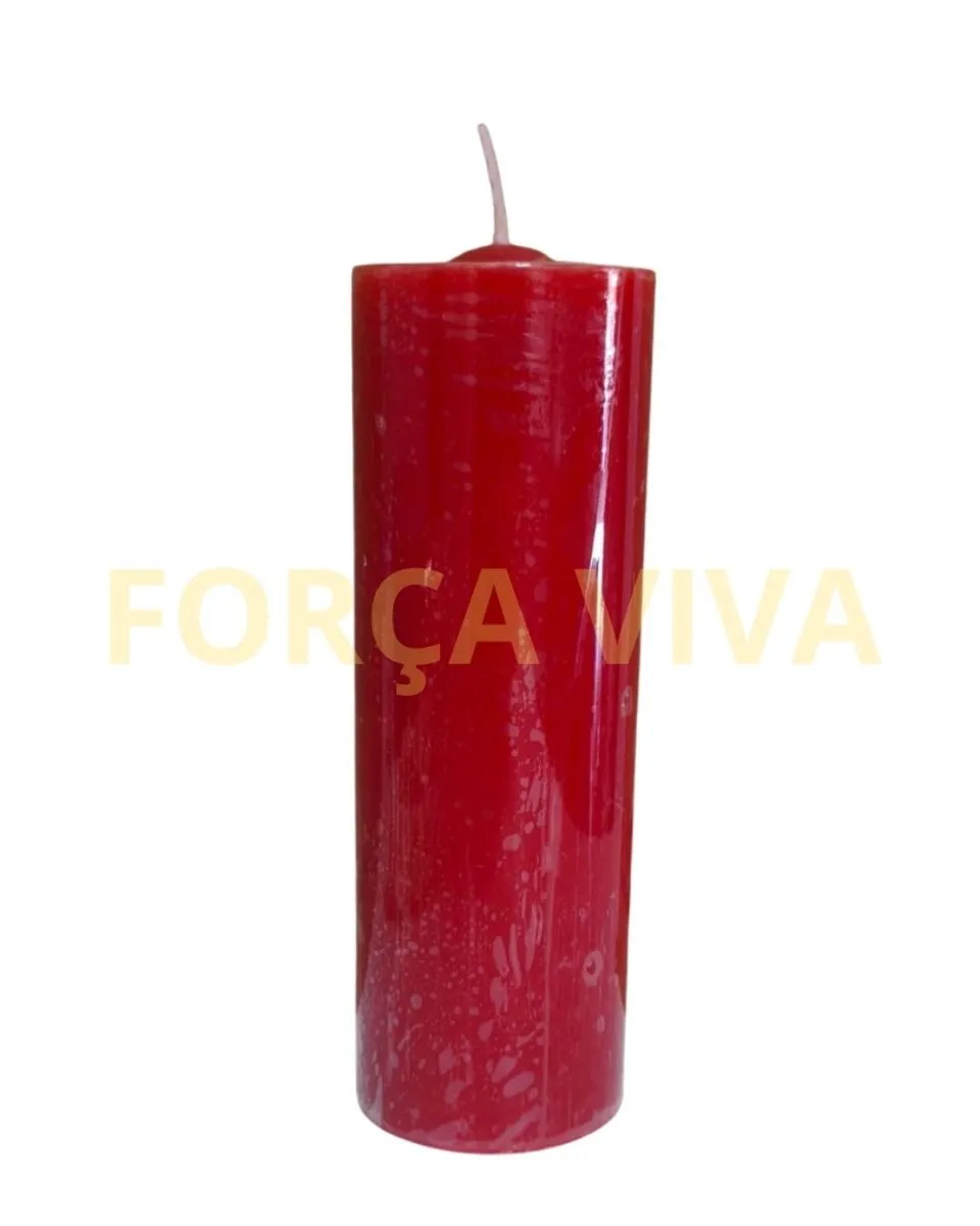 Vela de 7 Dias Vermelha – Amor, Paixão e Força de Vontade Força Viva