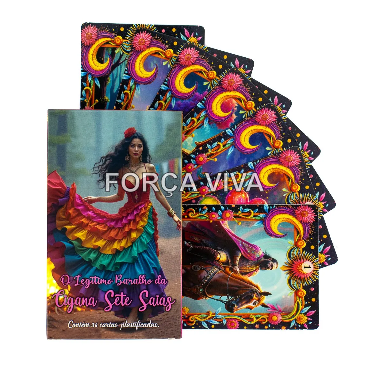Baralho Cigano da Sete Saias 36 Cartas - Edição Especial Força Viva