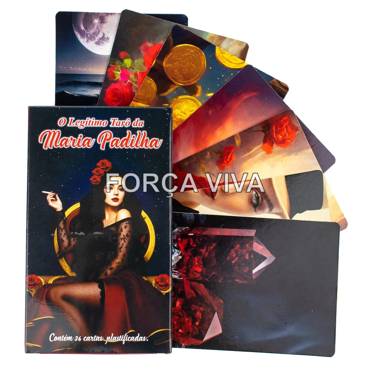 O Legítimo Tarô da Maria Padilha 36 Cartas - Edição Especial Força Viva