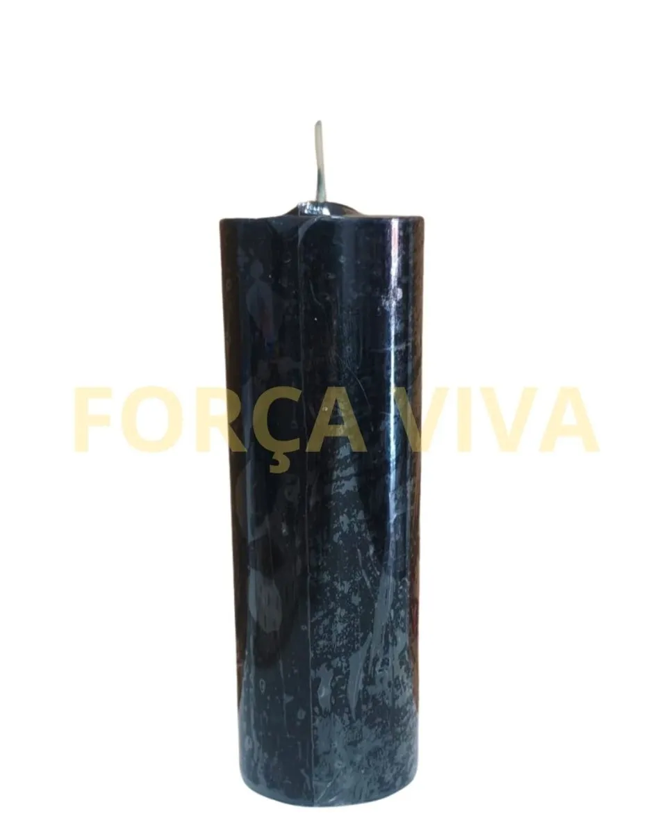 Vela Ritual 7 Dias Preta - Força Viva