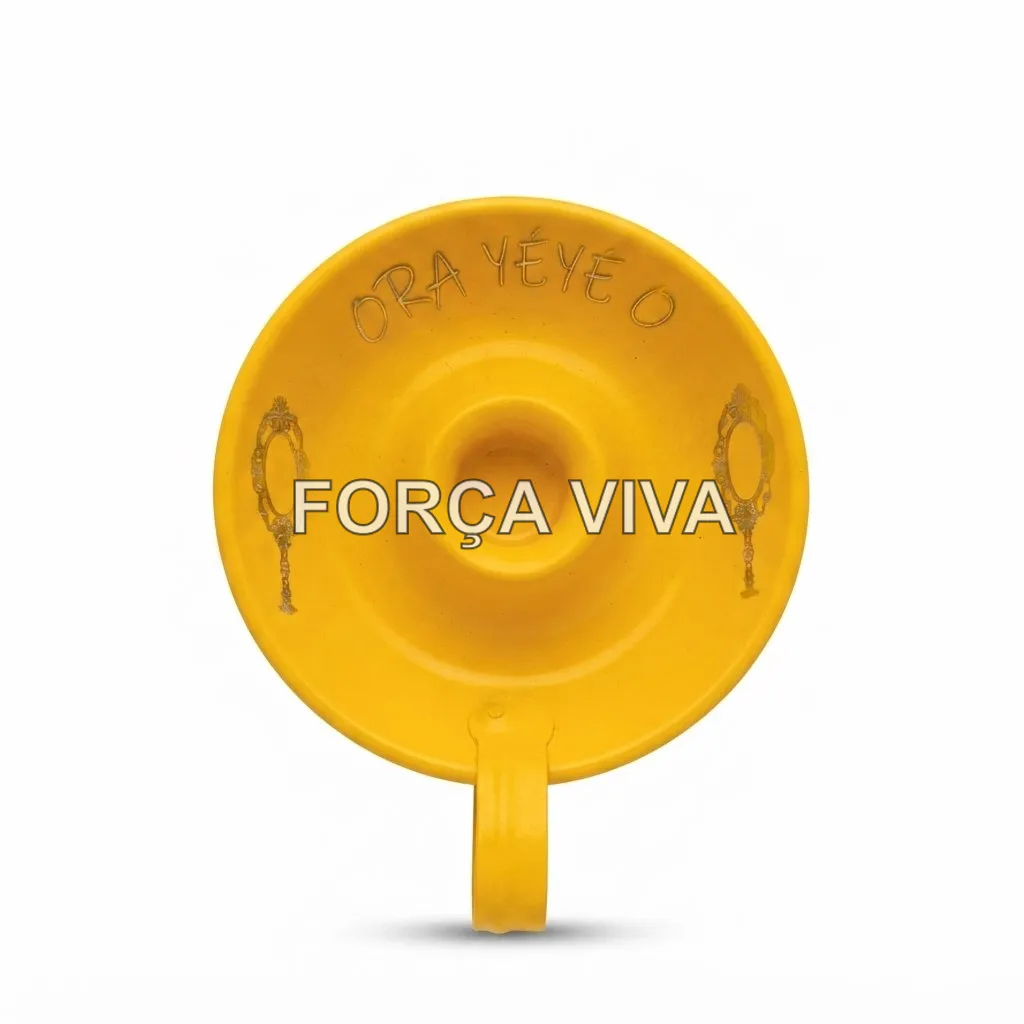Suporte para Vela em Alumínio Oxum - Força Viva