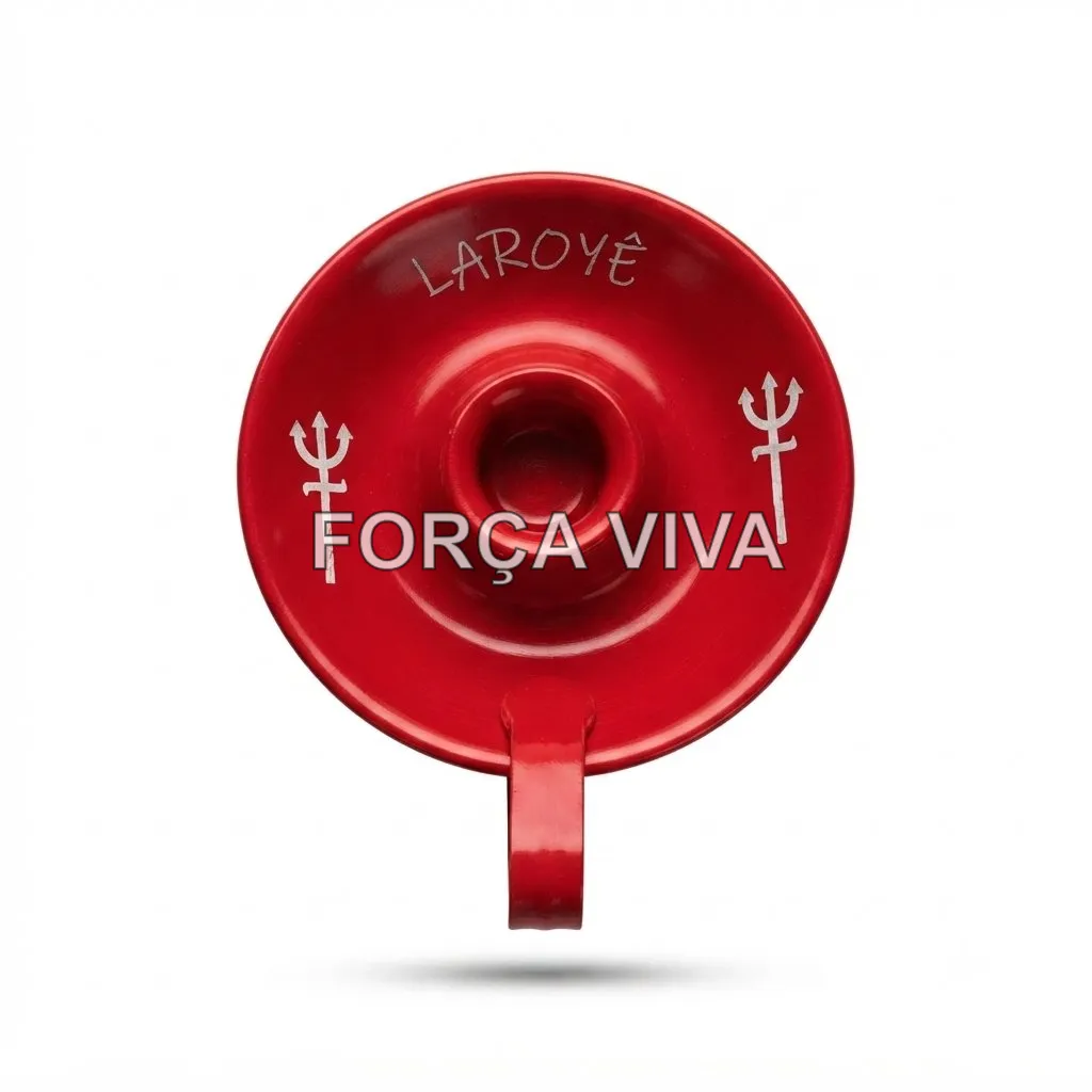 Suporte para Vela em Alumínio Exu - Força Viva