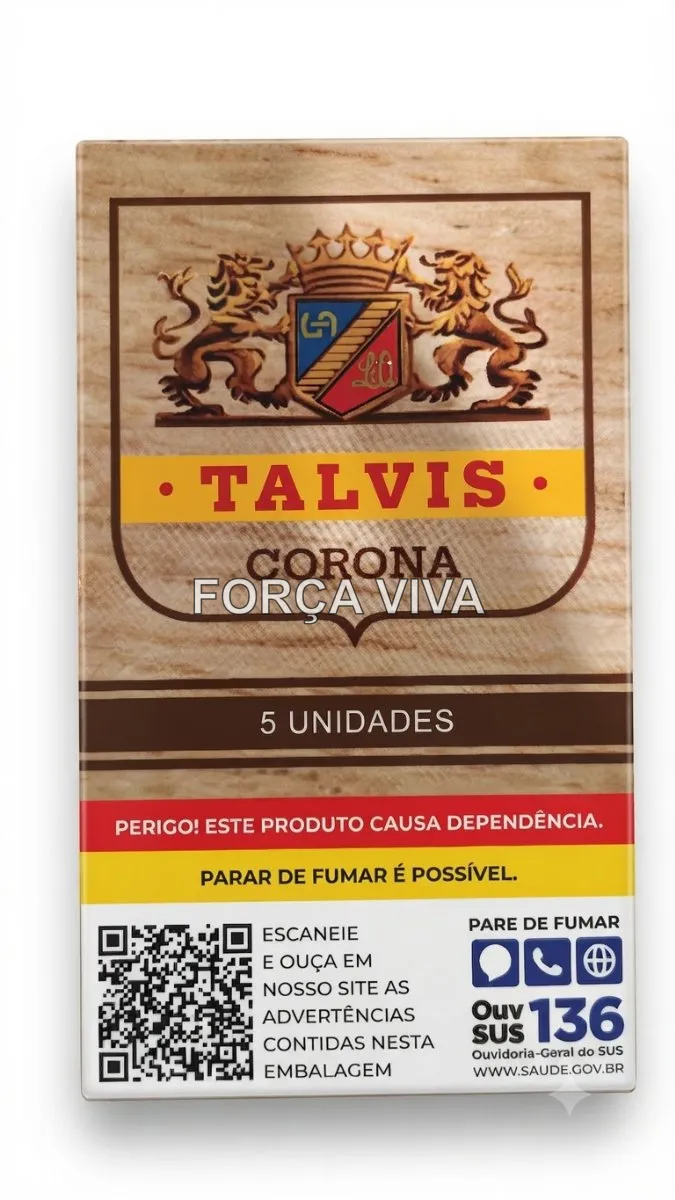 Charuto Talvis Corona Chocolate - Embalagem com 5 Unidades | Força Viva