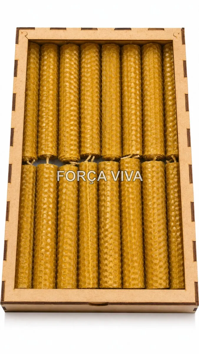 Vela de Cera de Abelha Original | Força Viva