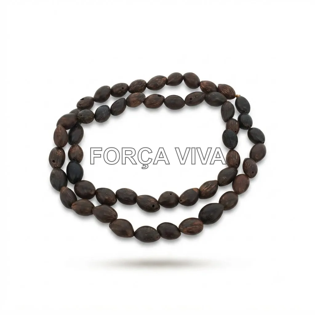 Guia de Coquinho Natural 55cm | Força Viva