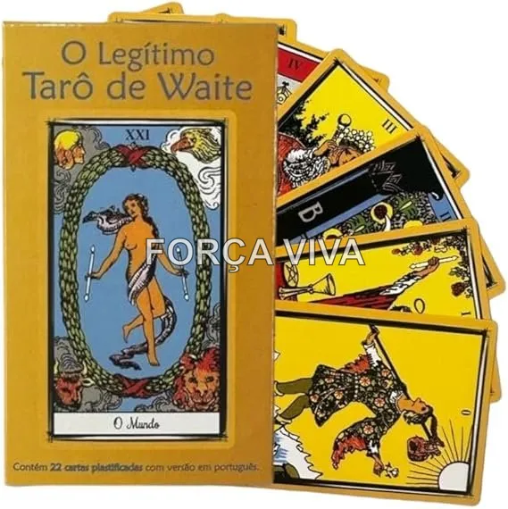 O Legítimo Taro Waite 22 Cartas Plastificado Com Manual
