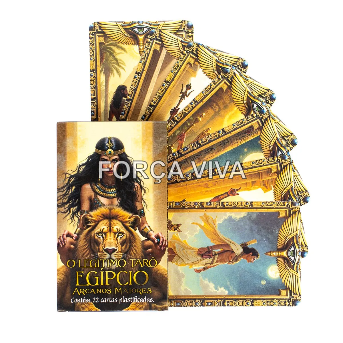 O Tradicional Tarô Egípcio 22 Cartas Plastificado