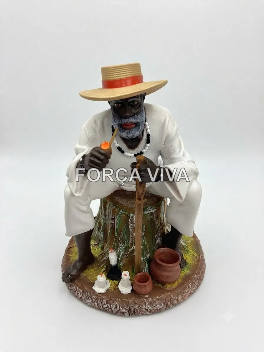 Imagem Preto Velho 15cm | Força Viva