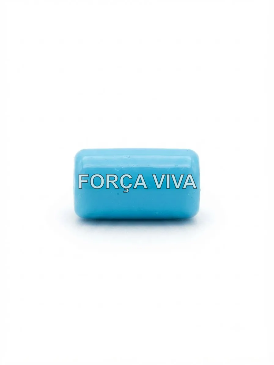 Firma Azul Claro de Porcelana 2cm | Força Viva