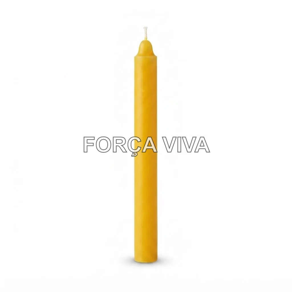 Vela Palito Amarela 16cm | Força Viva