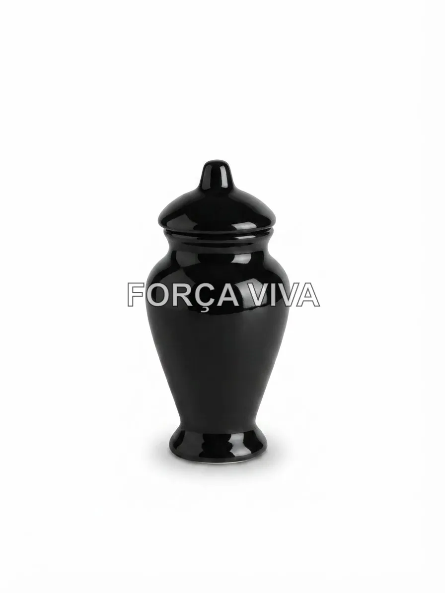 Quartinha de Louça Preta Sem Alça | Força Viva