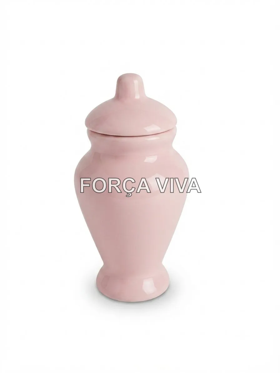 Quartinha de Louça Rosa Sem Alça | Força Viva