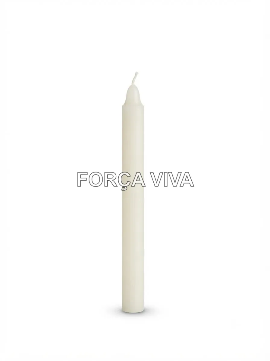 Vela Palito Branca de Mel 16cm | Força Viva