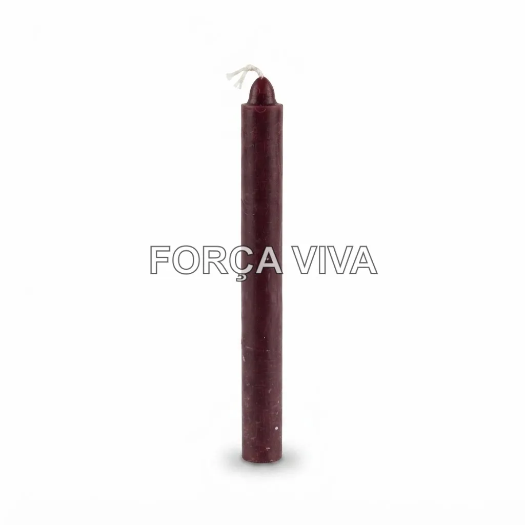Vela Palito Roxa 16cm | Força Viva