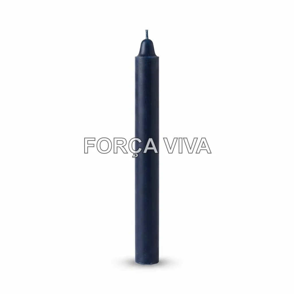 Vela Palito Preta 16cm | Força Viva