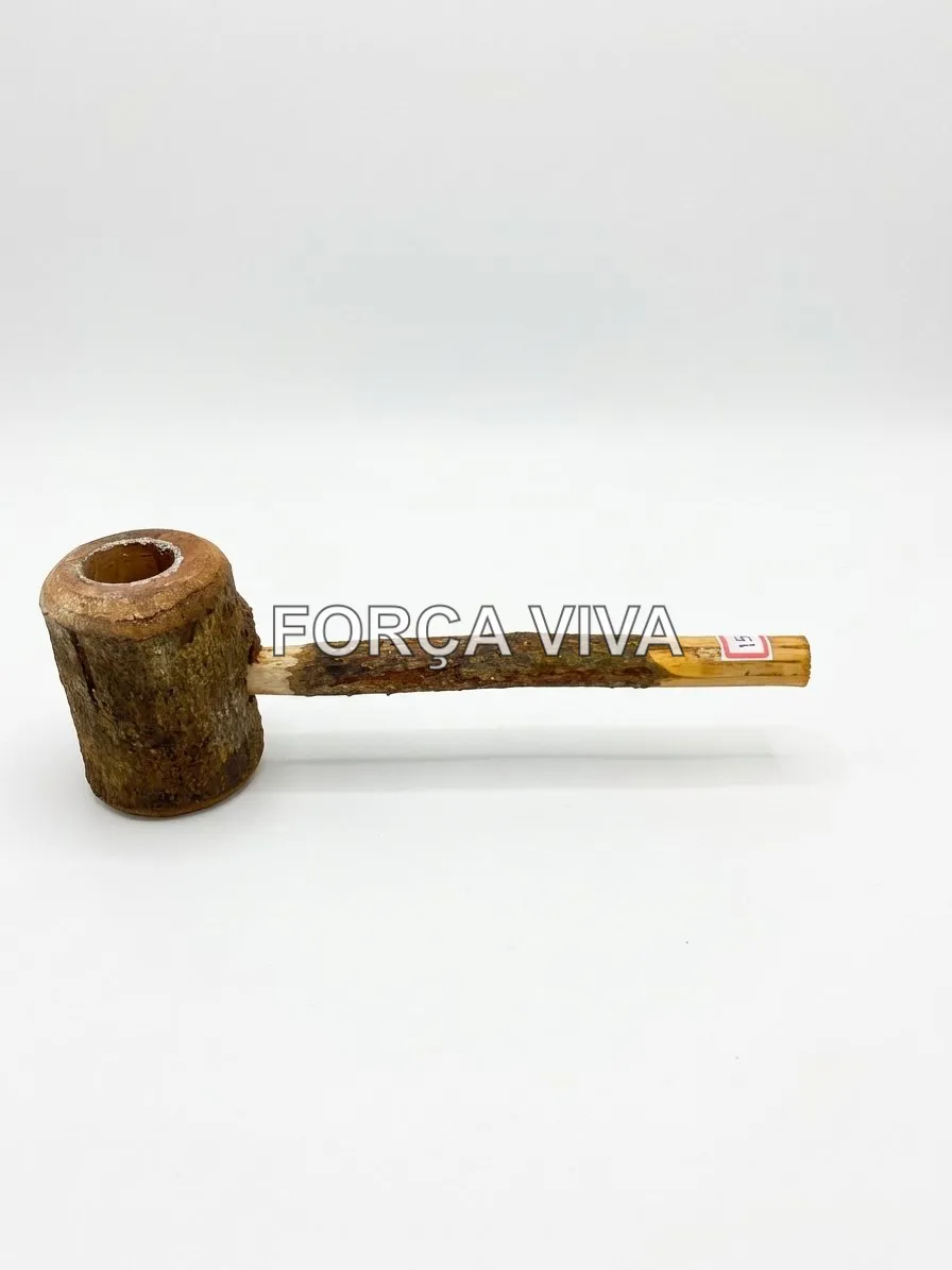 Cachimbo de Angico Rústico Artesanal 15cm | Força Viva