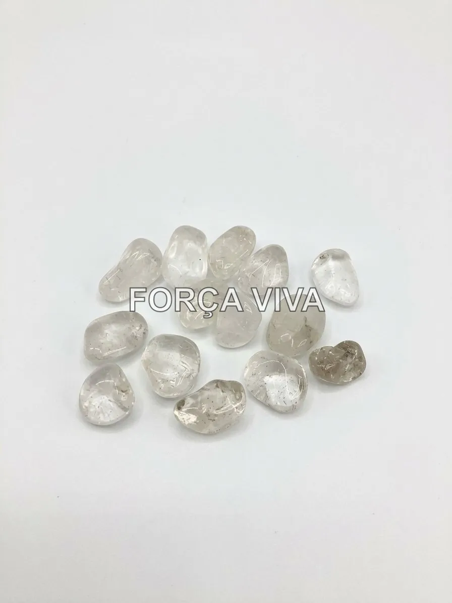 Pedra Cristal de Quartzo Rolado | Força Viva