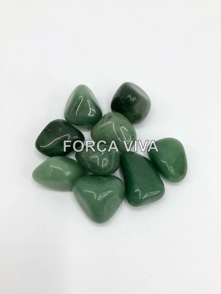 Pedra Quartzo Verde Natural Rolada | Força Viva
