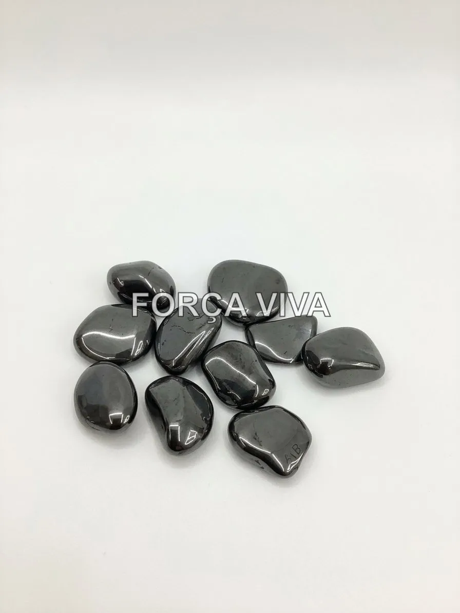 Pedra Hematita Natural Rolada | Força Viva
