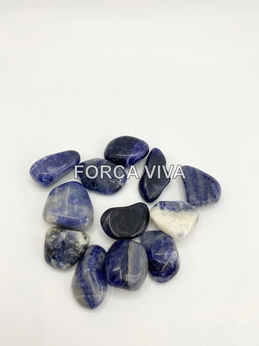 Pedra Sodalita Natural Rolada | Força Viva