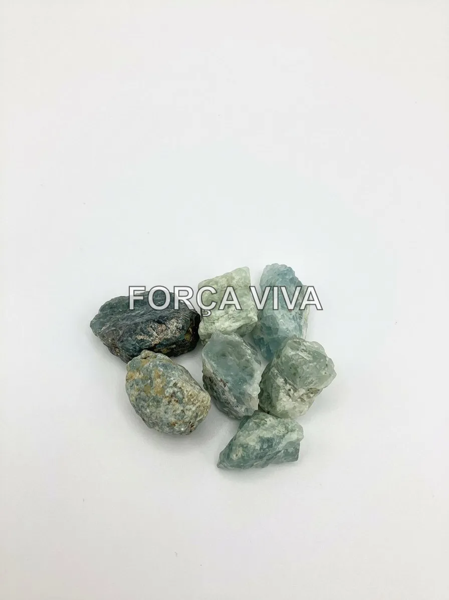 Pedra Água-Marinha Bruta Natural | Força Viva