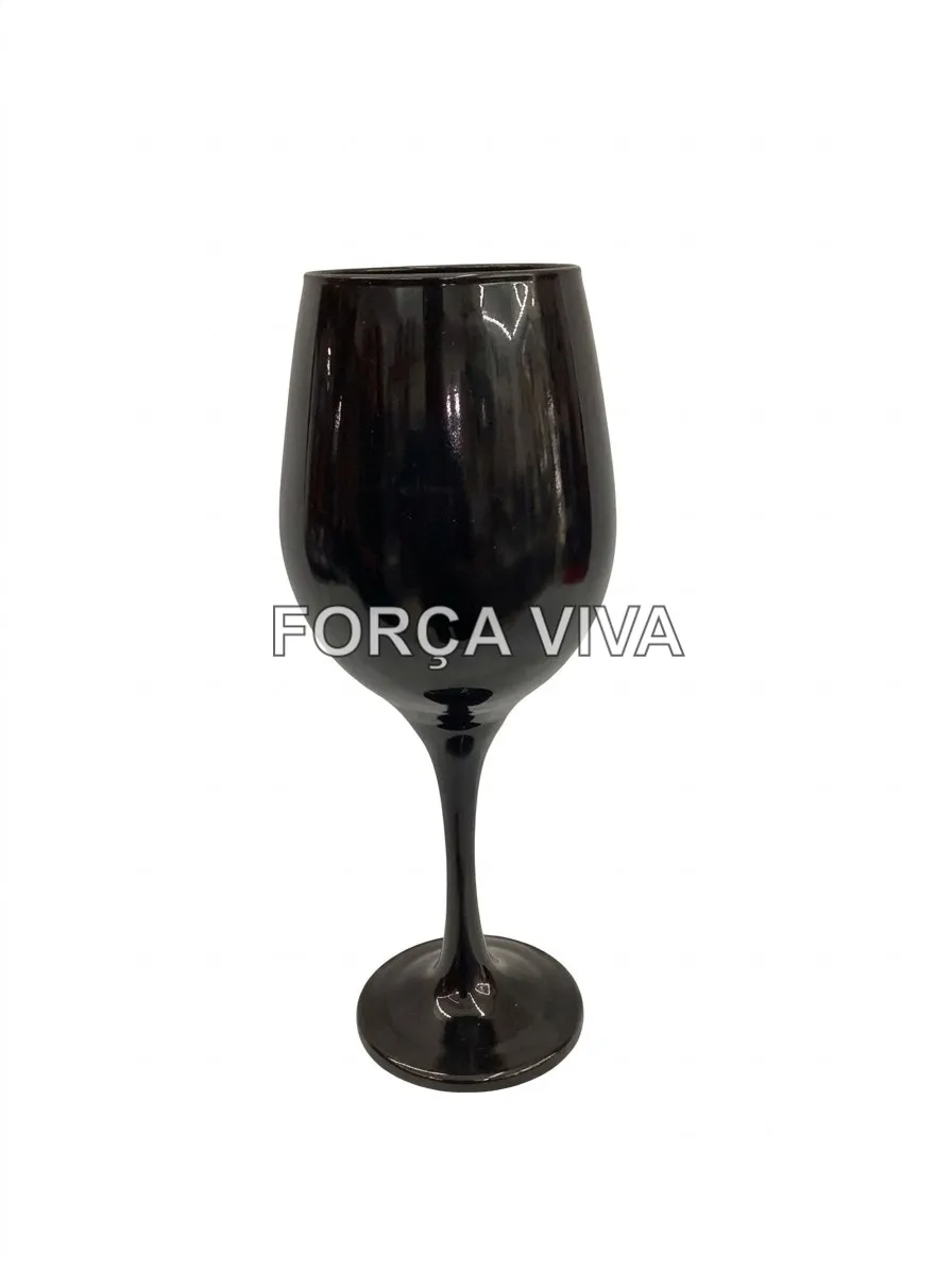 Taça de Vidro Preta para Altar e Rituais | Força Viva