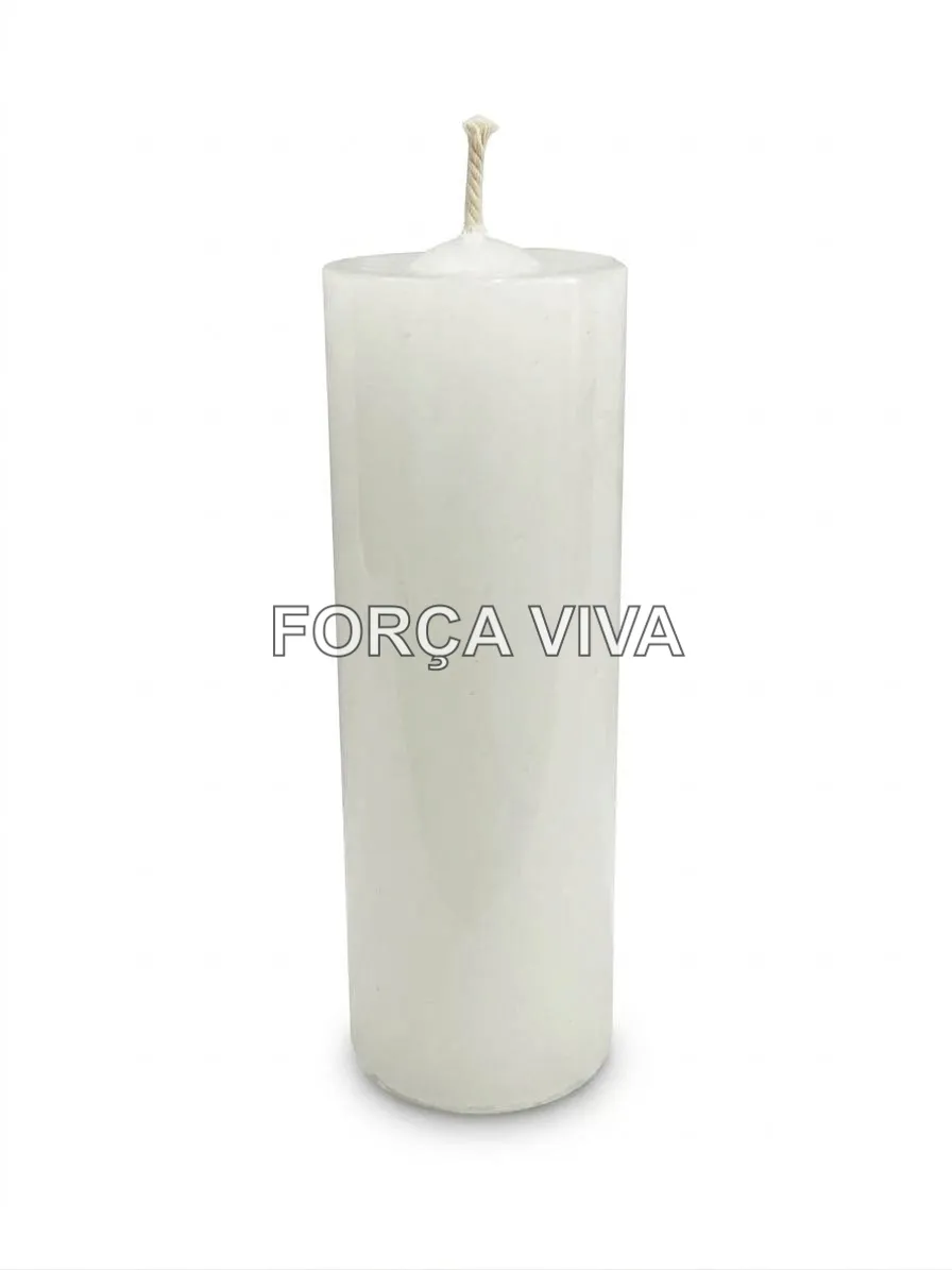 Vela de 7 Dias Branca - Força Viva