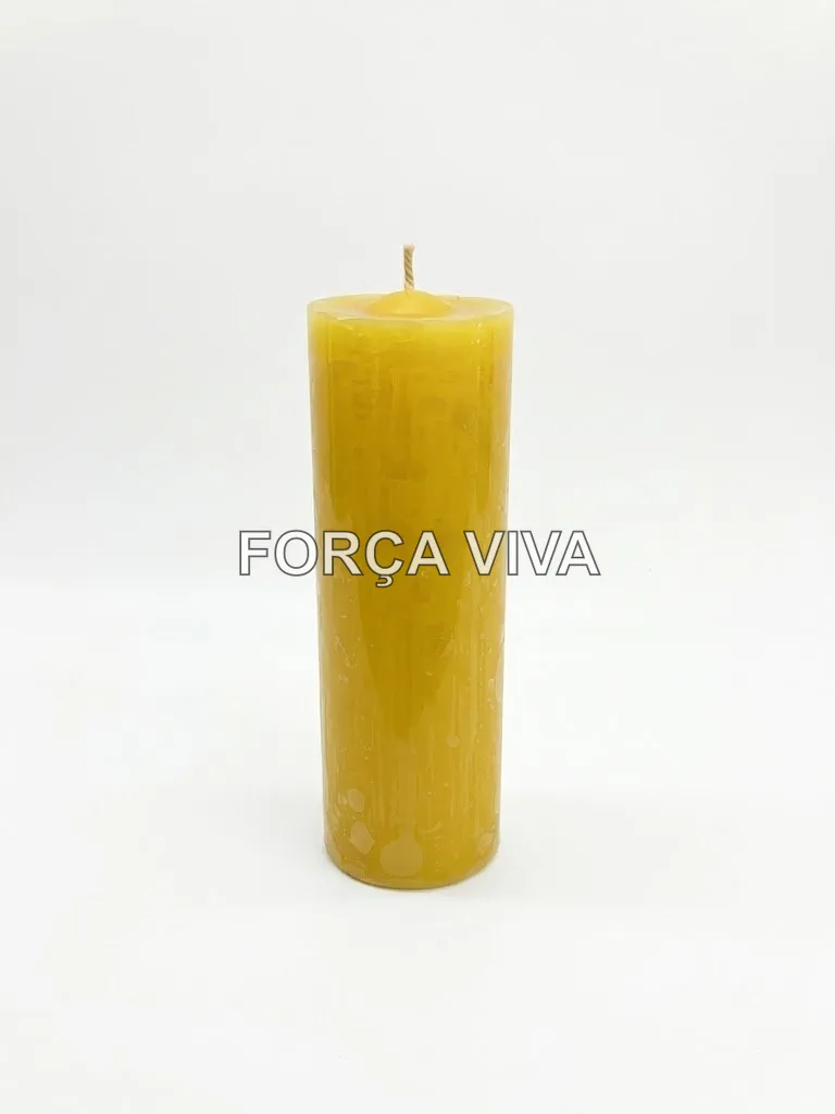Vela de 7 Dias Amarela - Força Viva