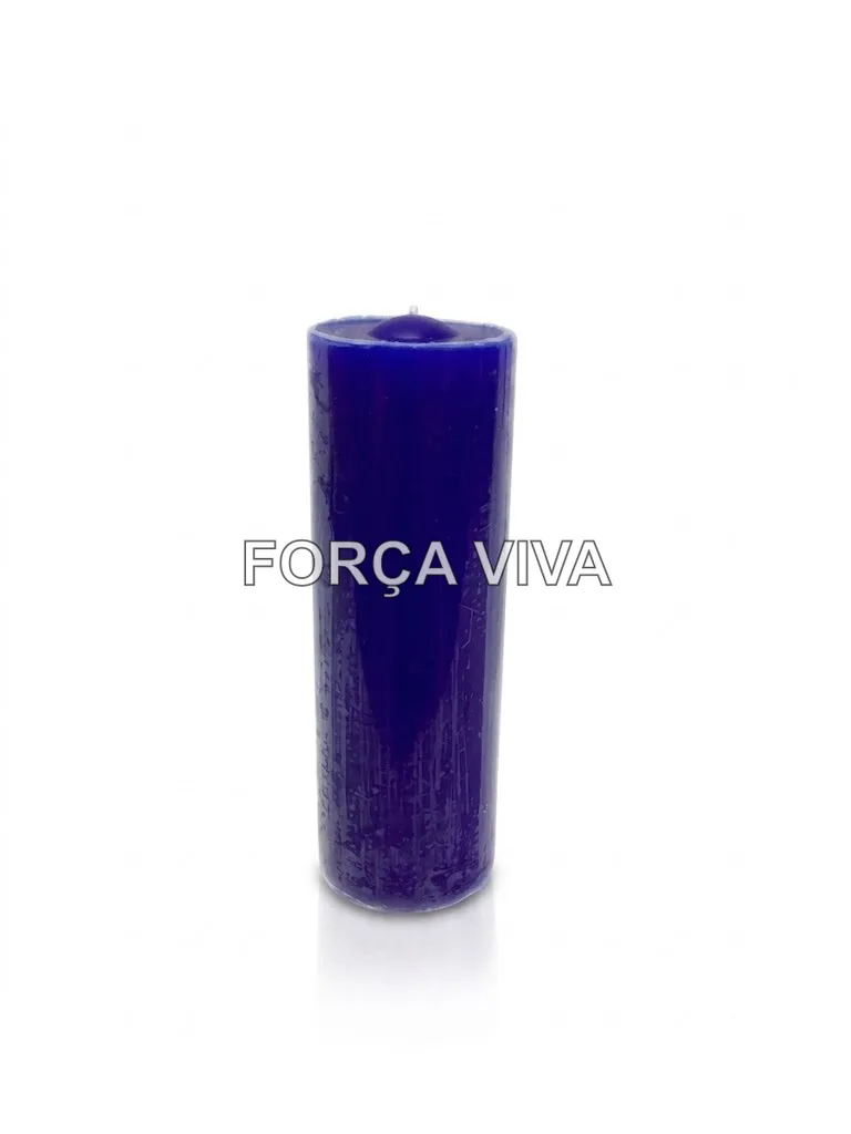 Vela de 7 Dias Azul Escuro - Força Viva