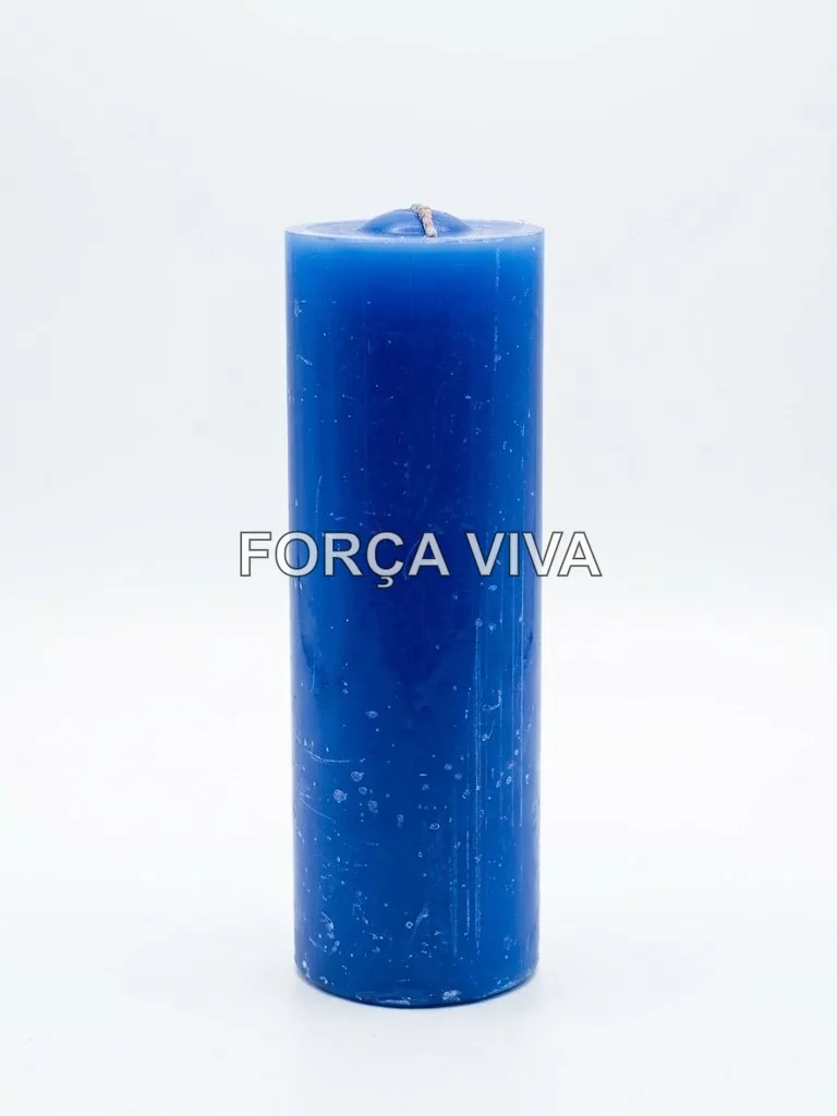 Vela de 7 Dias Azul Claro - Força Viva