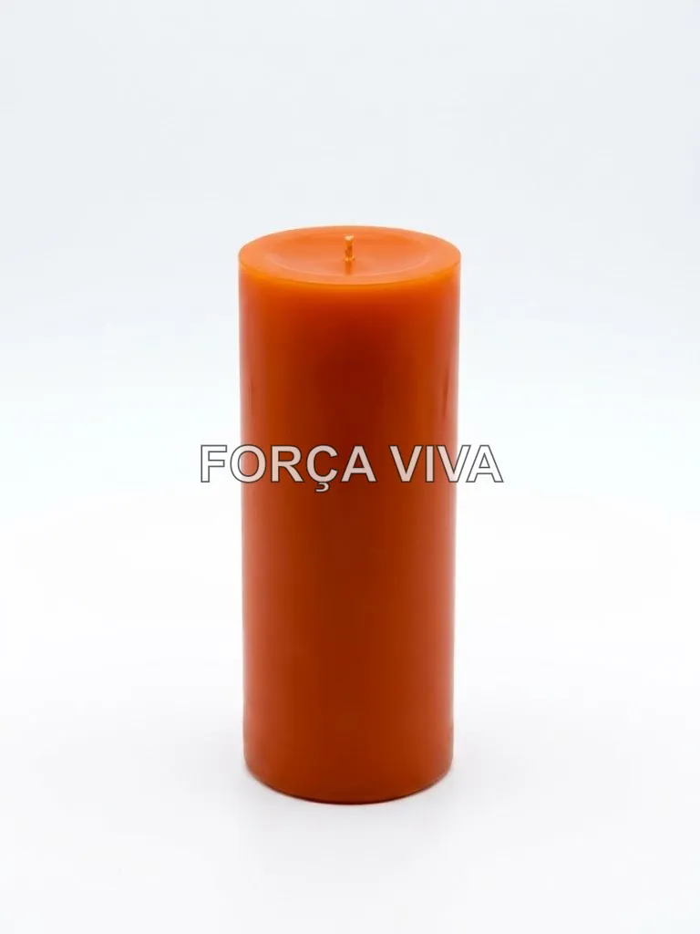 Vela de 7 Dias Laranja - Força Viva