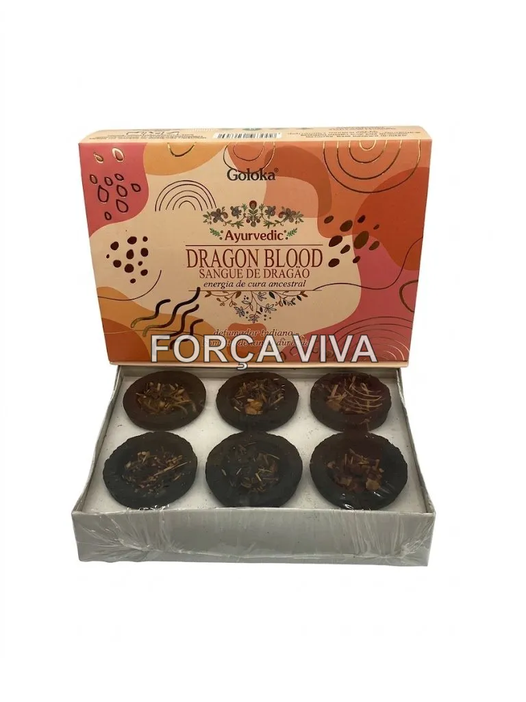 Defumador Indiano Goloka Sangue de Dragão - Força Viva