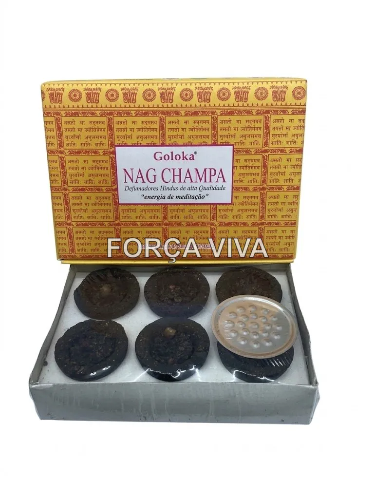 Defumador Indiano Goloka Nag Champa - Força Viva