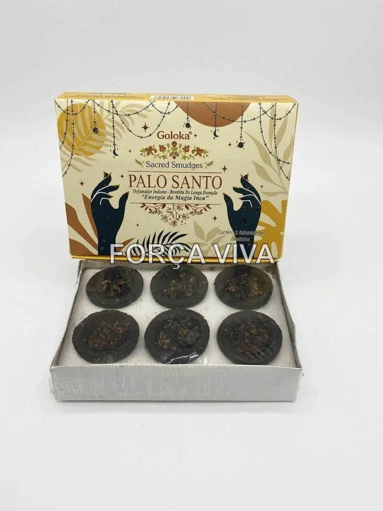 Defumador Indiano Goloka Palo Santo - Força Viva