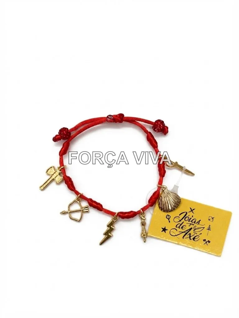 Pulseira Sete Nós dos Orixás Fio Marrom - Força Viva