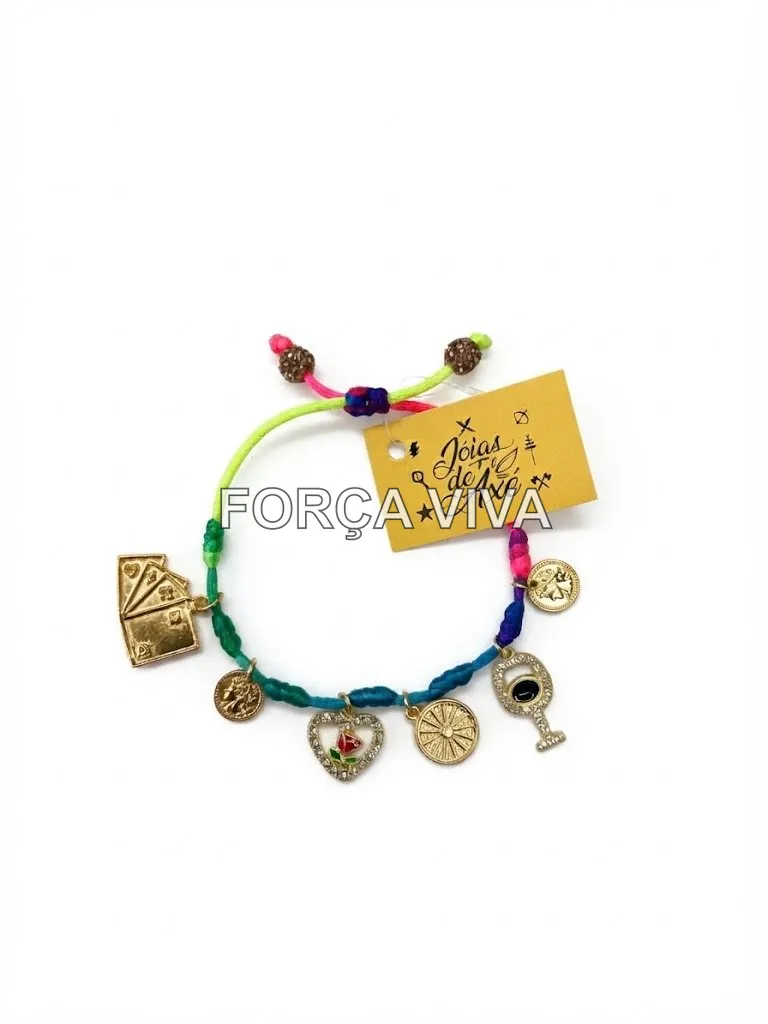 Pulseira Sete Nós Multicor Cigana e Pombagira - Força Viva