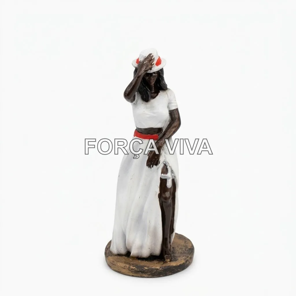 Maria Navalha em Resina 14cm Peça Única - Força Viva