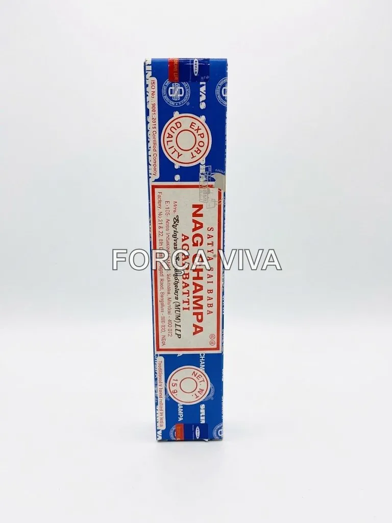 Incenso Nag Champa Satya Sai Baba 15g Original - Força Viva